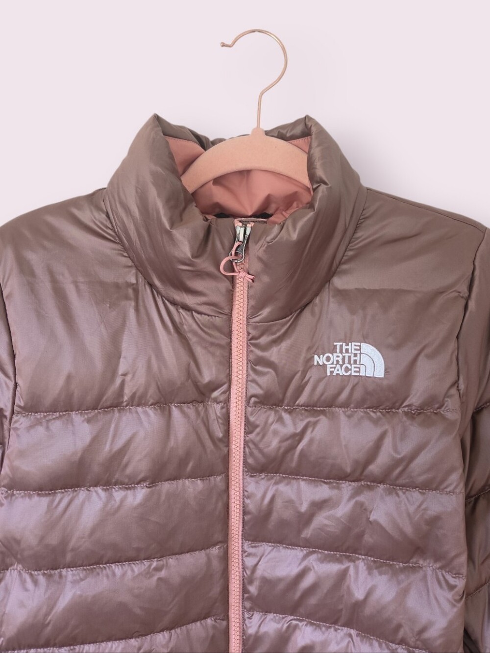 The North Face Aconcagua‎ Pink Clay 550 Down Puffer Jacket Size L - Picture 5 of 12